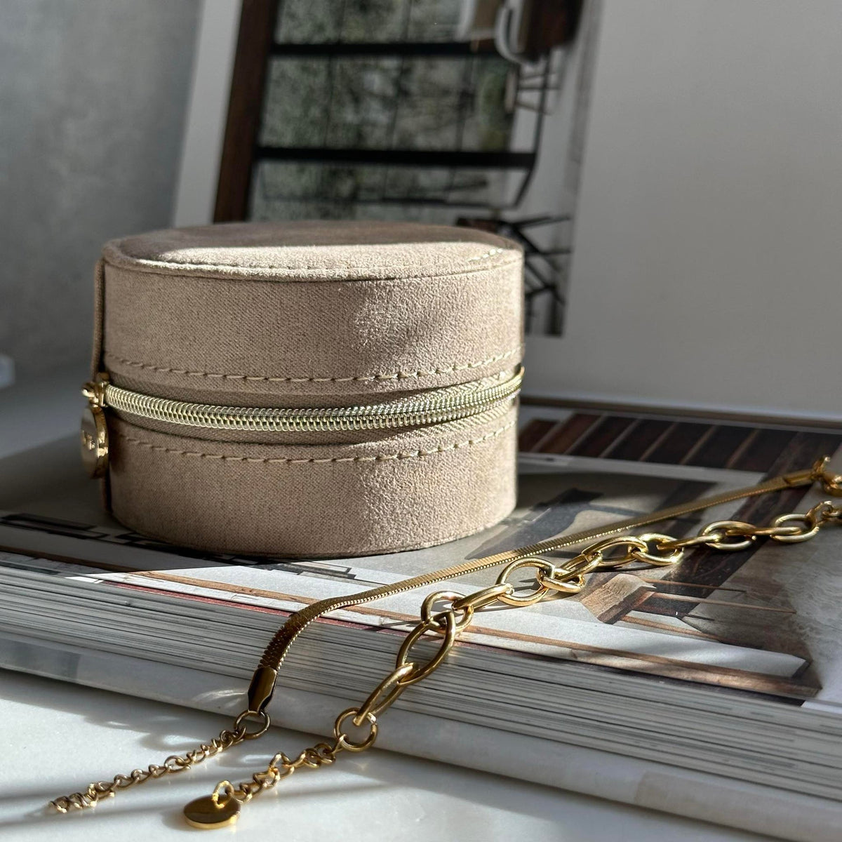Geschenkset Mascha - Set met 2 vergulde armbanden - Met sieradendoosje