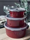 Opbergdozen - Set van 2 stuks Bordeaux