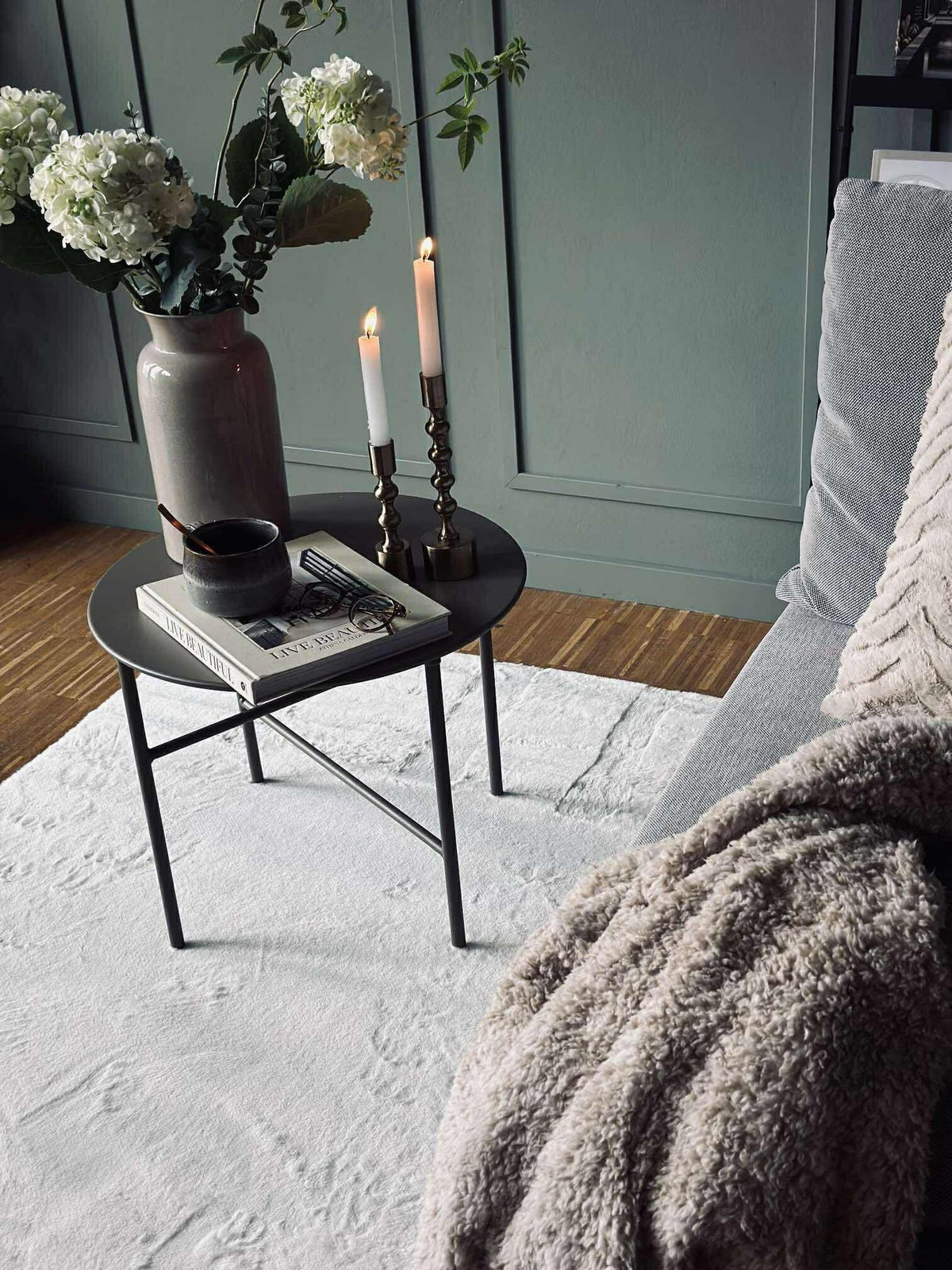 Vloerkleed Plys white