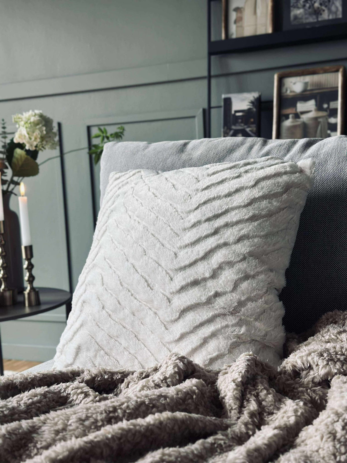 Kussen met vulling - White