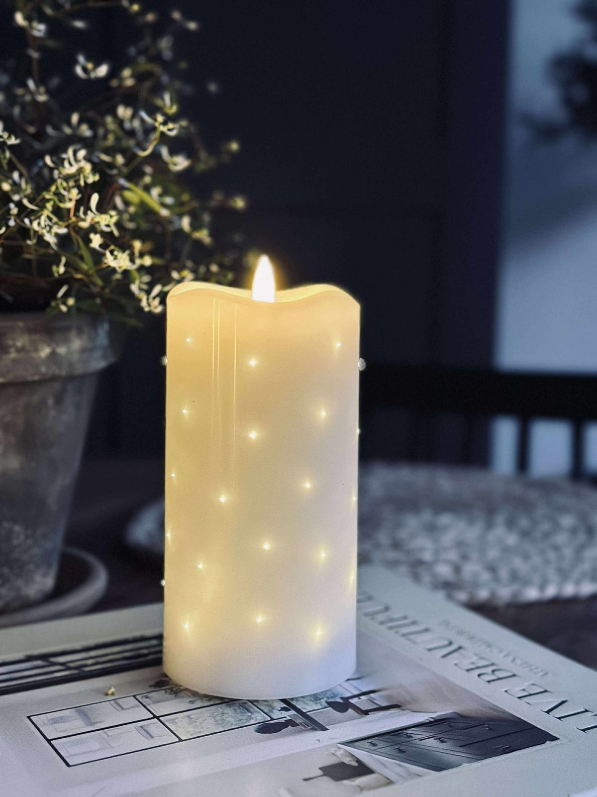 LED stompkaars White TWINKLE 15cm