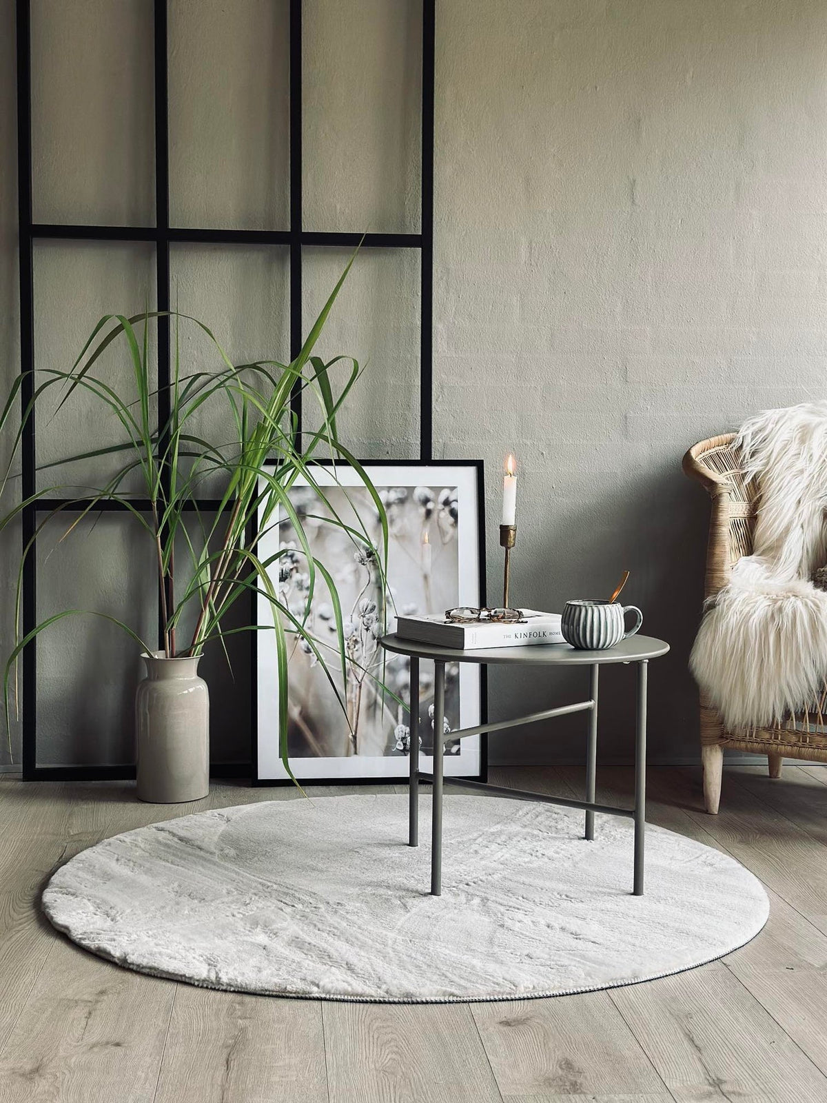 Vloerkleed Pluche - Beige