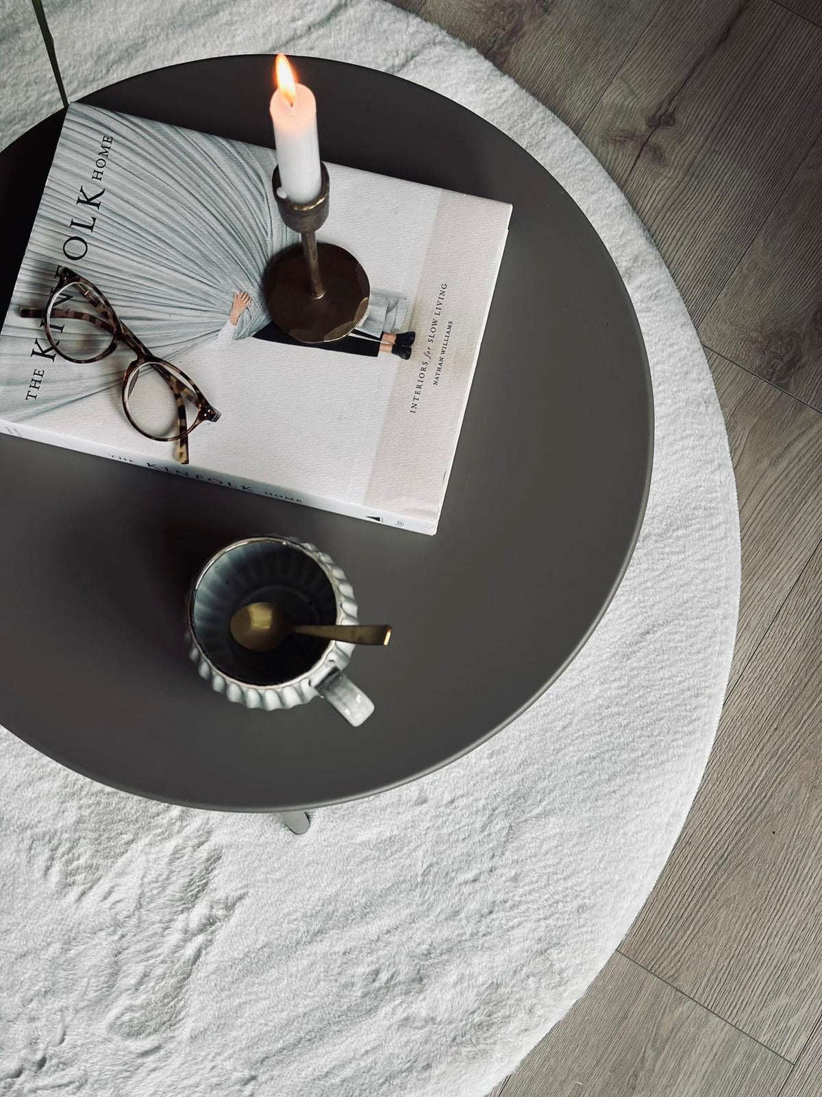 Tafel voor binnen en buiten – Beige Dia 50 cm