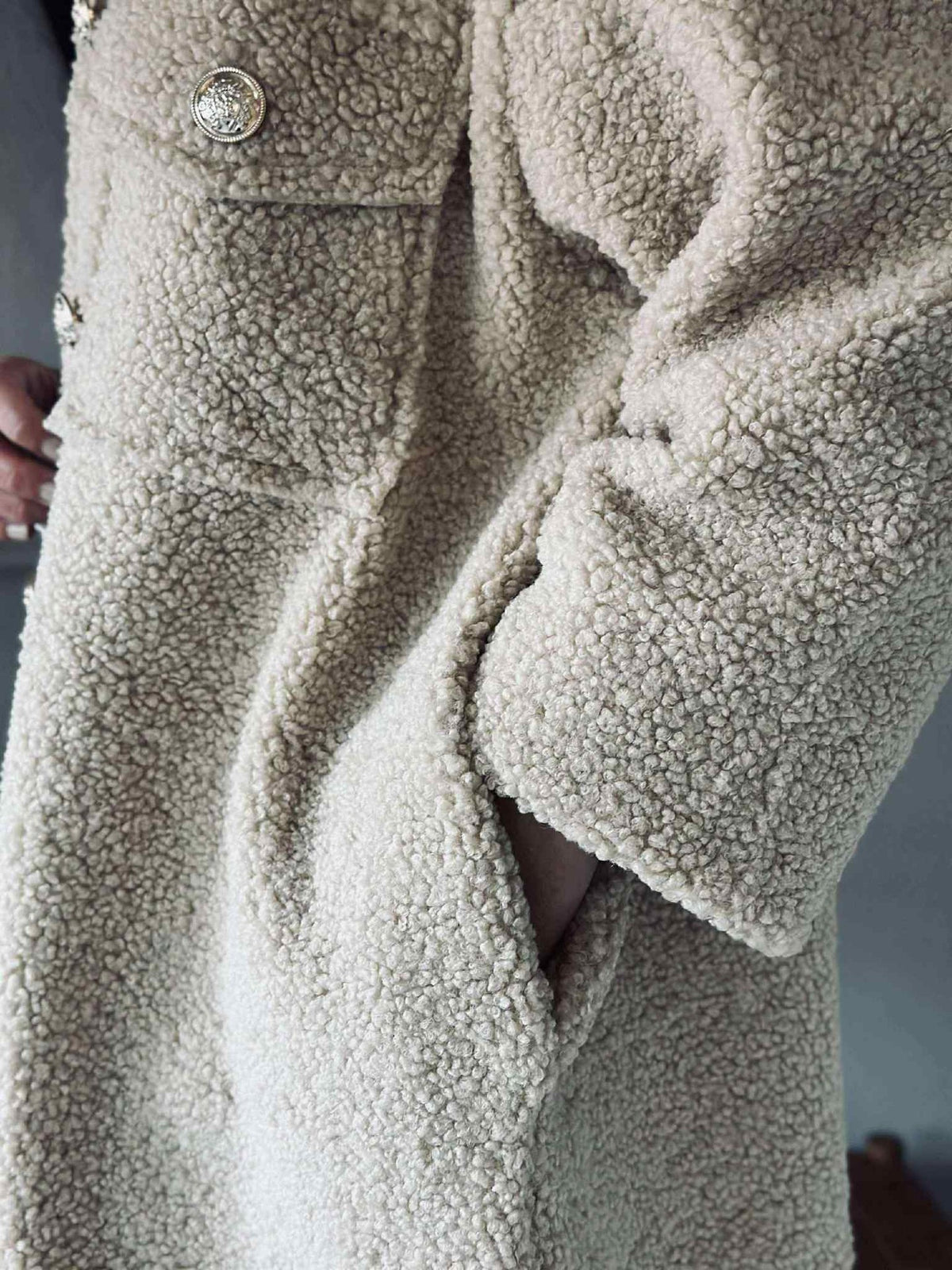 Jas Teddy Lois beige