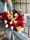 Tulpen zijde-look– meerdere kleuren