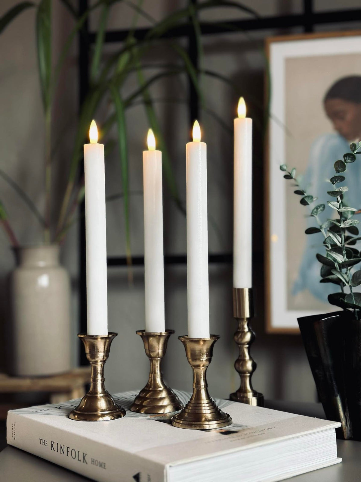 LED kaarsen 4 stuks - Wit
