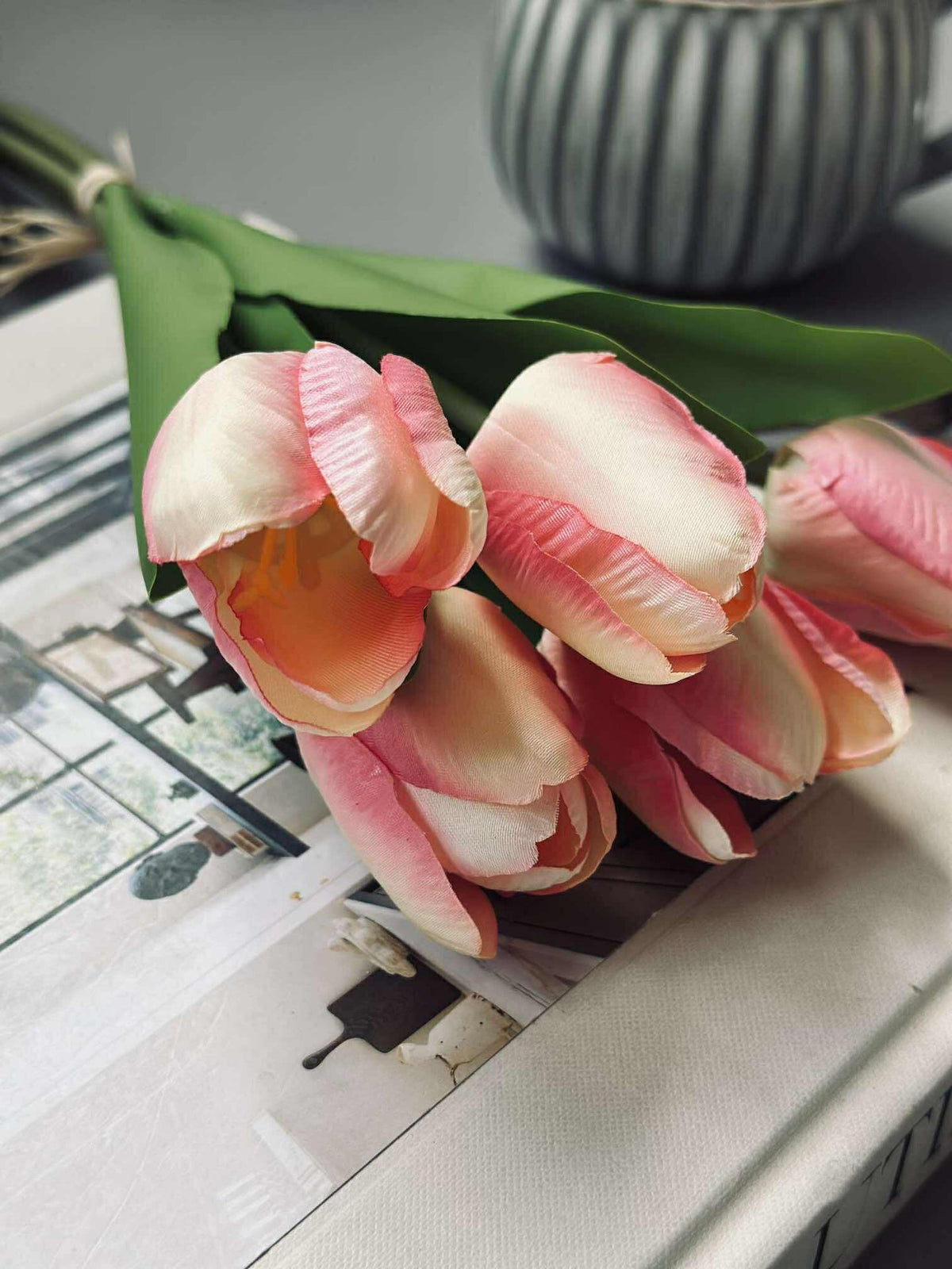 Tulpen zijde-look– meerdere kleuren