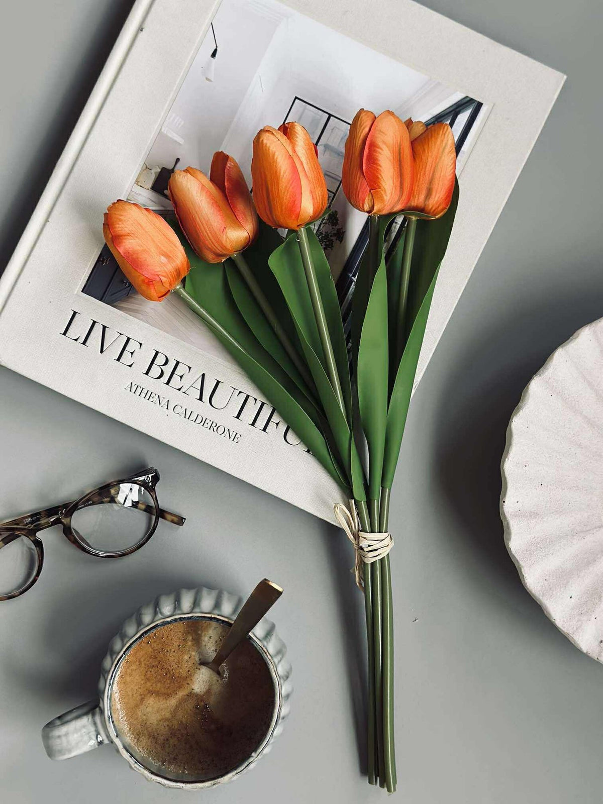 Tulpen zijde-look– meerdere kleuren