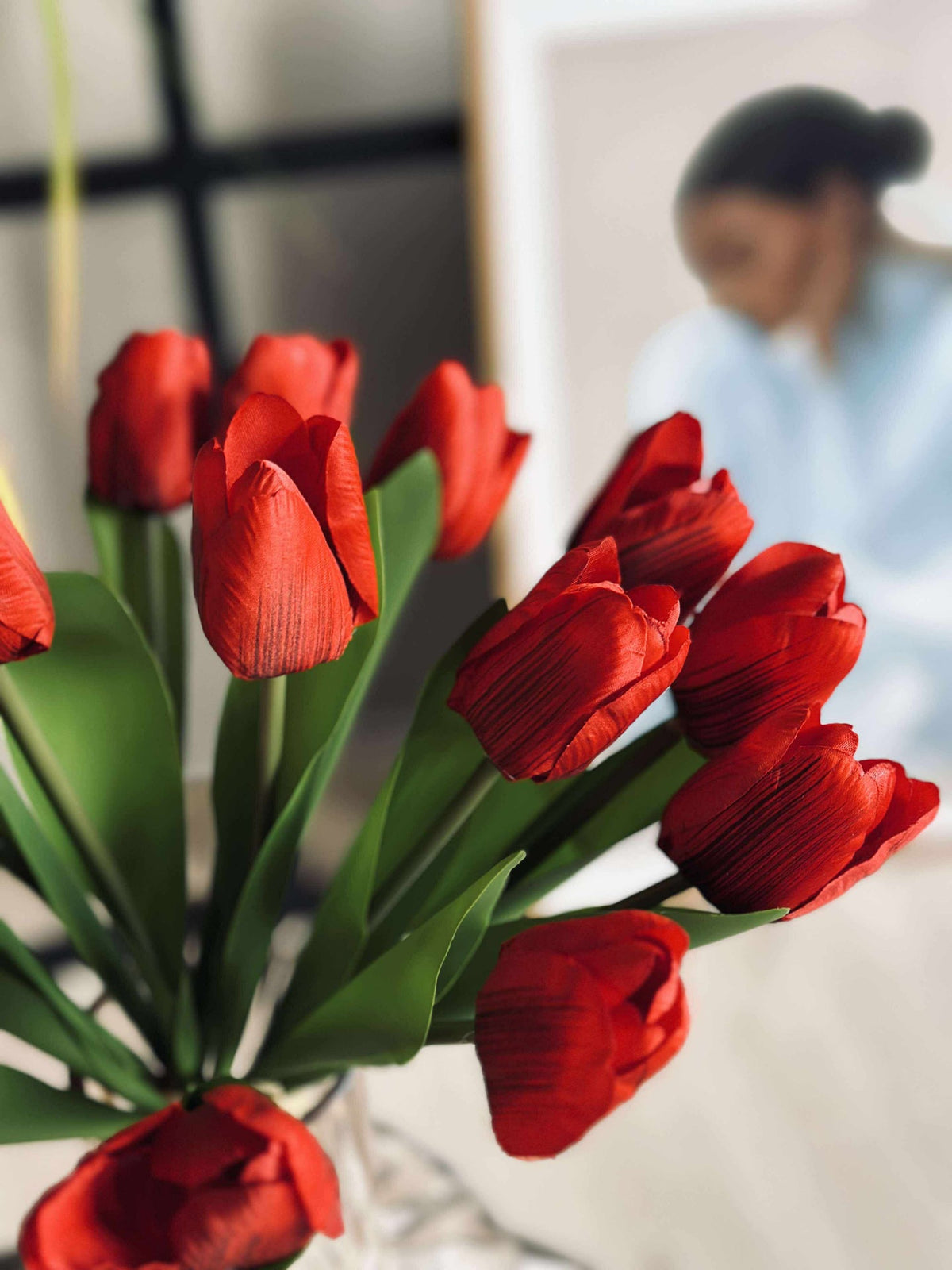 Tulpen zijde-look– meerdere kleuren