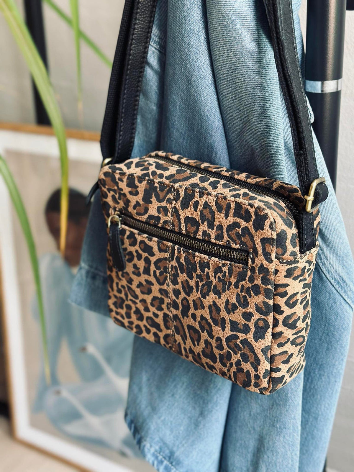Crossbody Nola luipaard