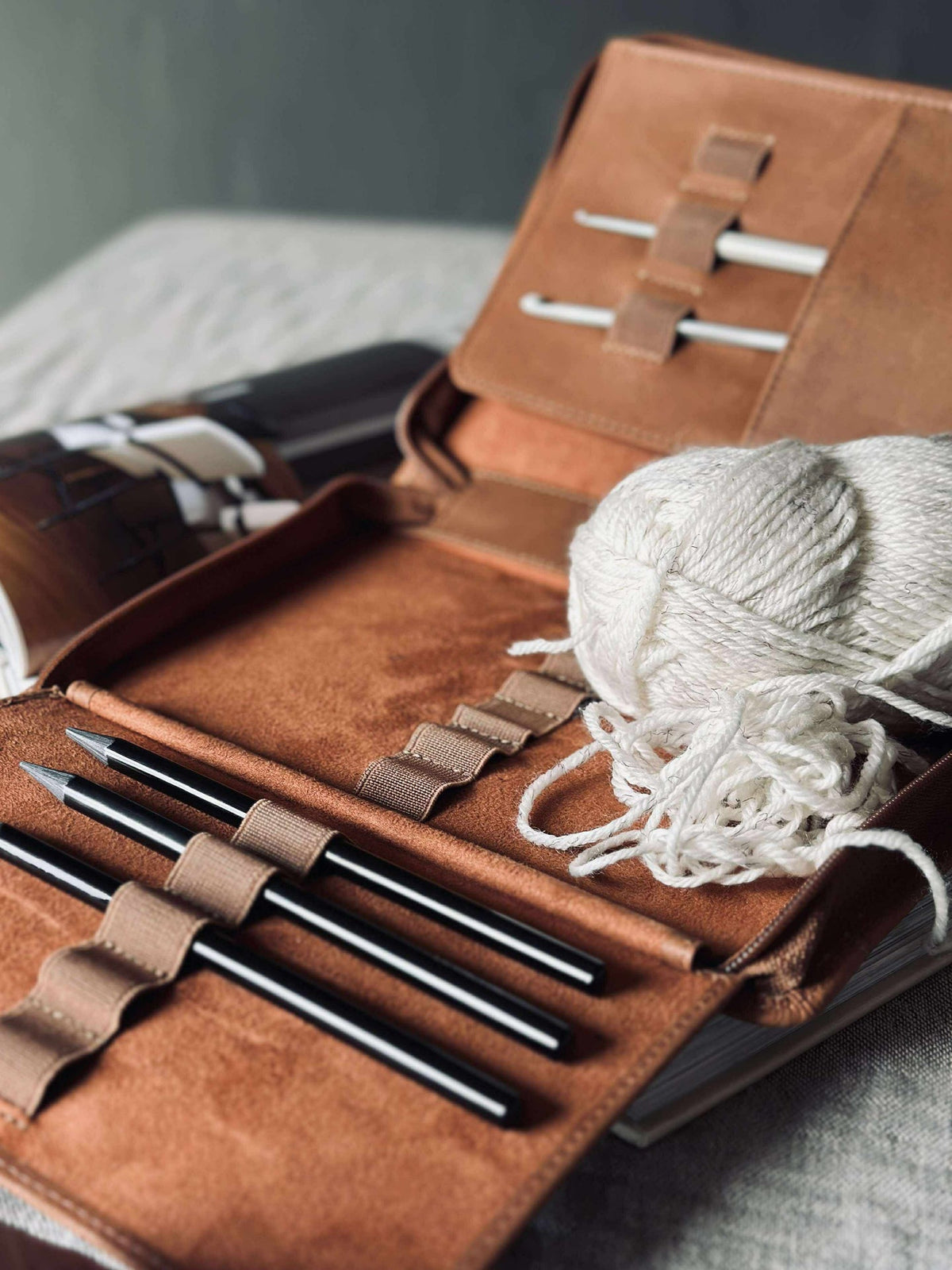 Organiser Cognac Leer