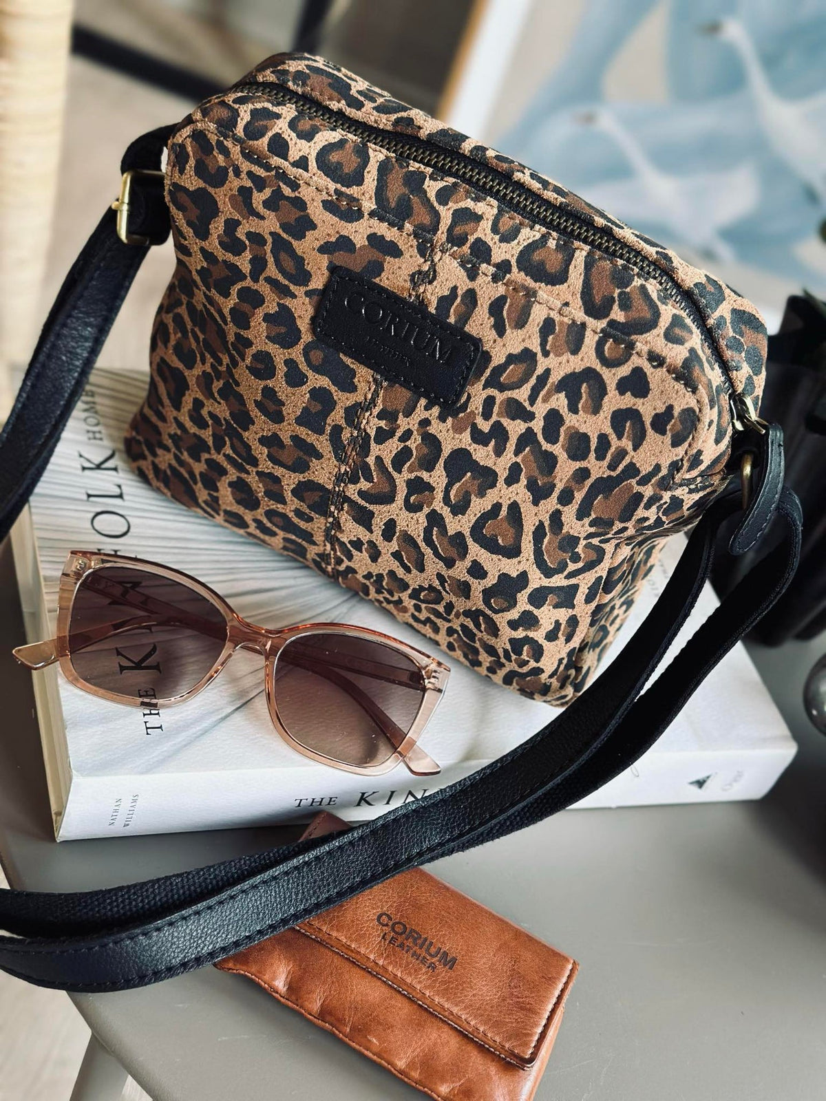 Crossbody Nola luipaard