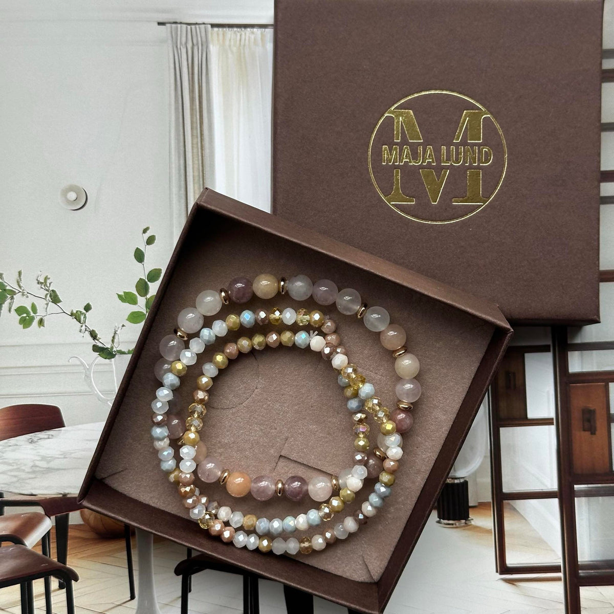 Armband Luna Blush Mix – Set van 3 stuks