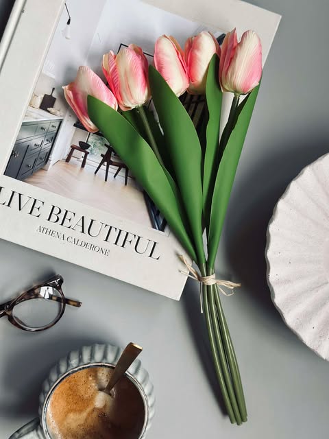 Tulpen zijde-look– meerdere kleuren