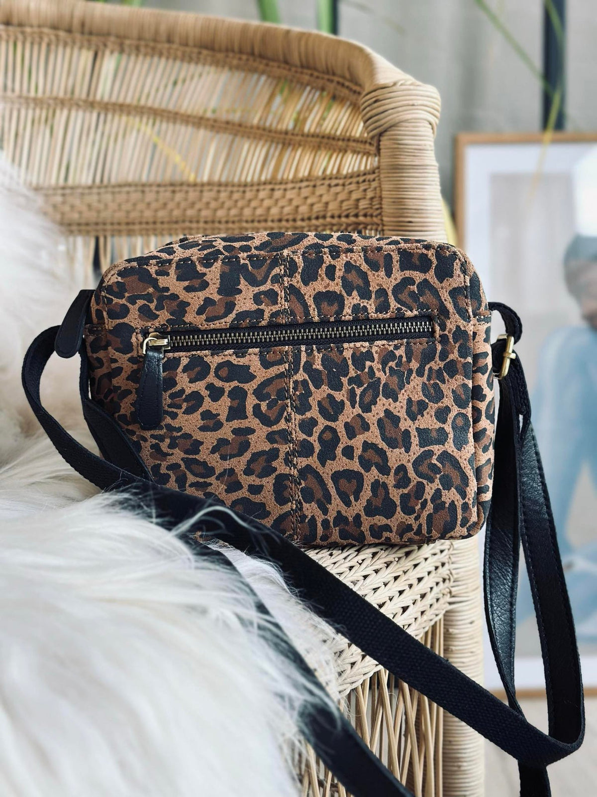 Crossbody Nola luipaard