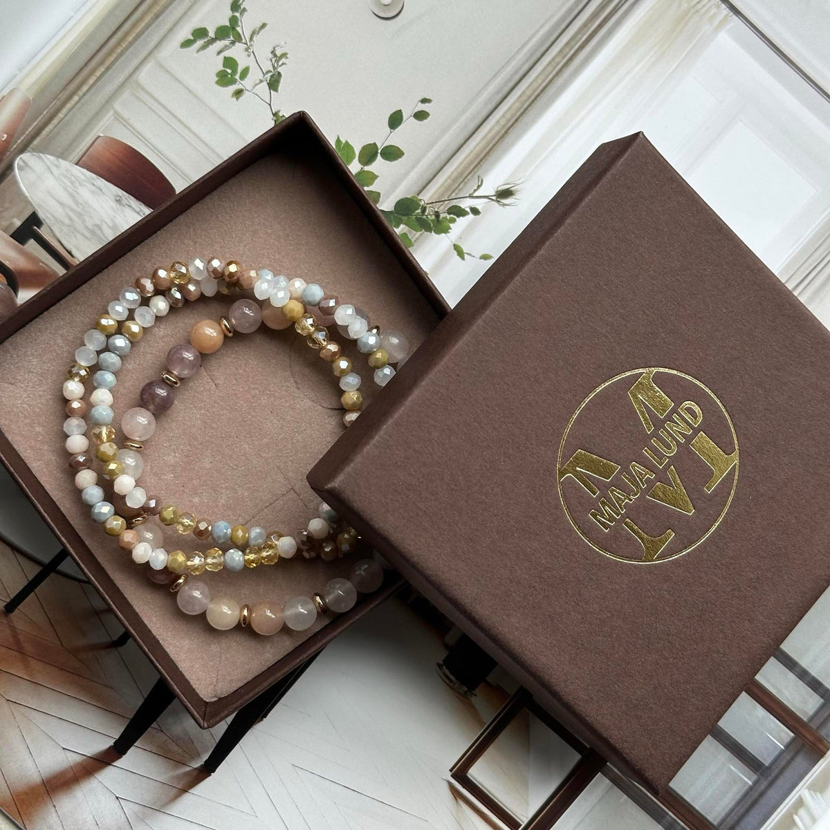 Armband Luna Blush Mix – Set van 3 stuks