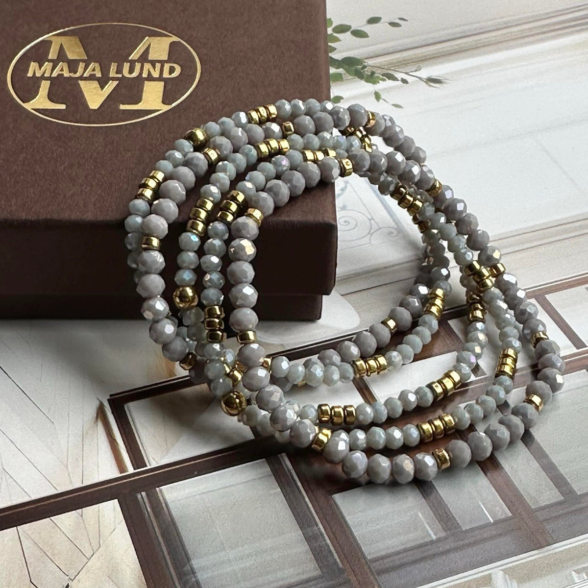 Armband Merle Cool Stone - Set van 5 stuks