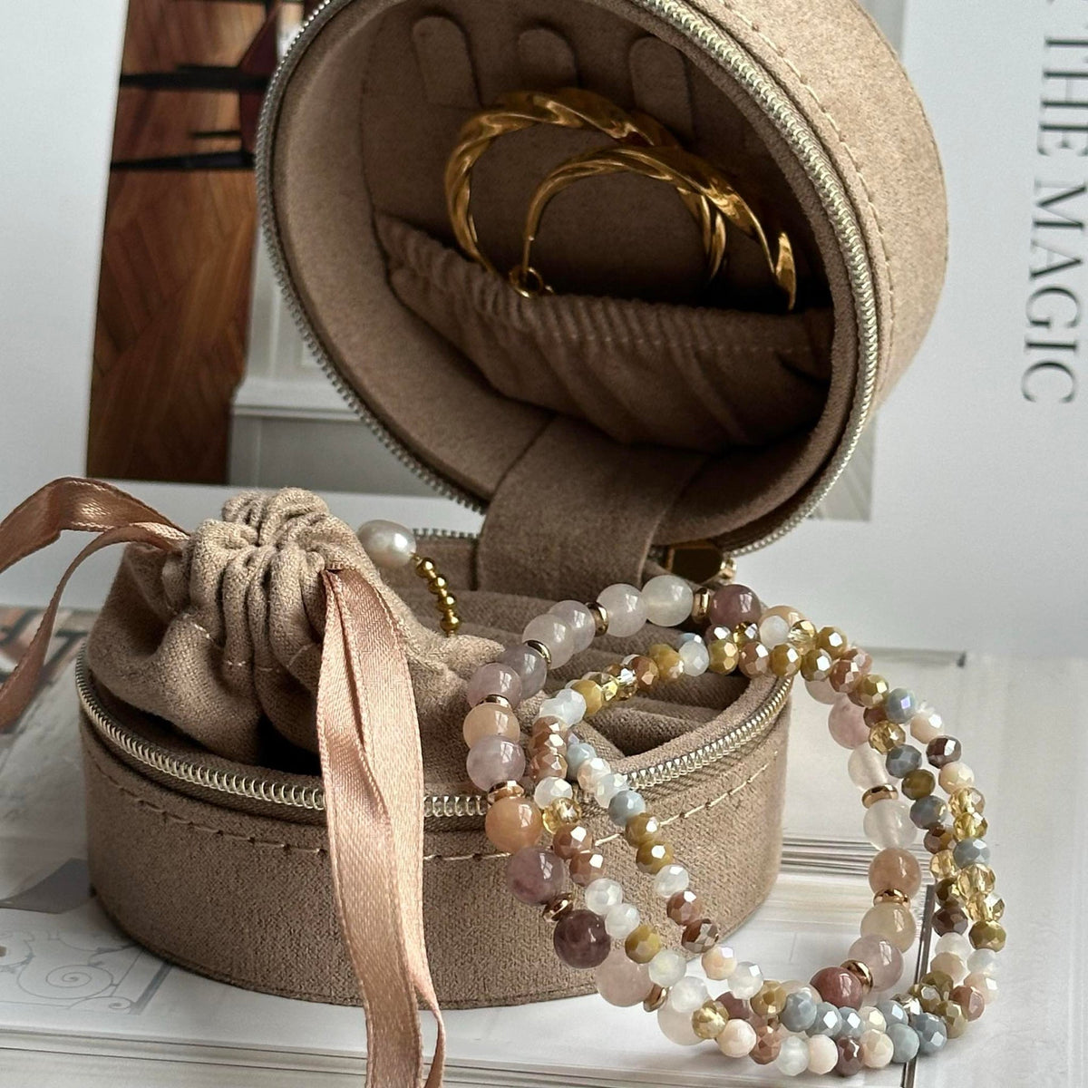 Armband Luna Blush Mix – Set van 3 stuks
