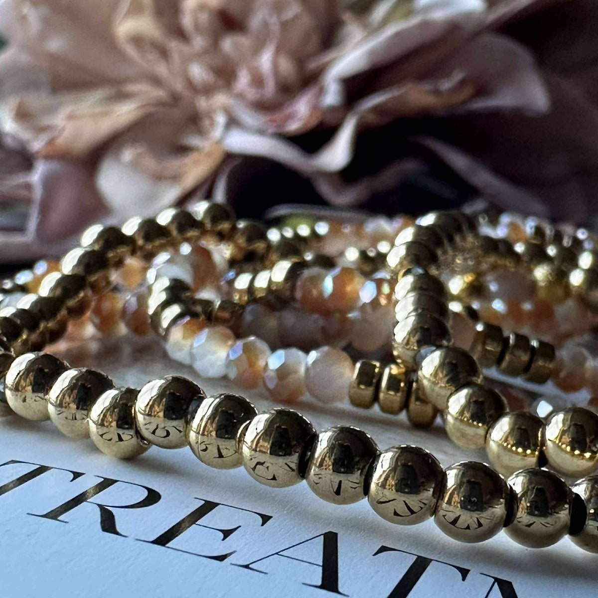 Armband Ofelia Naturel - Set met 5 armbanden