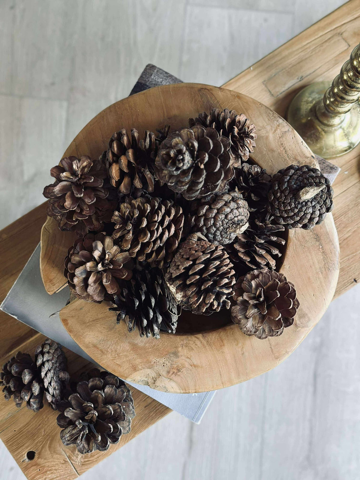 Dennenappels in zak - 500 gram.