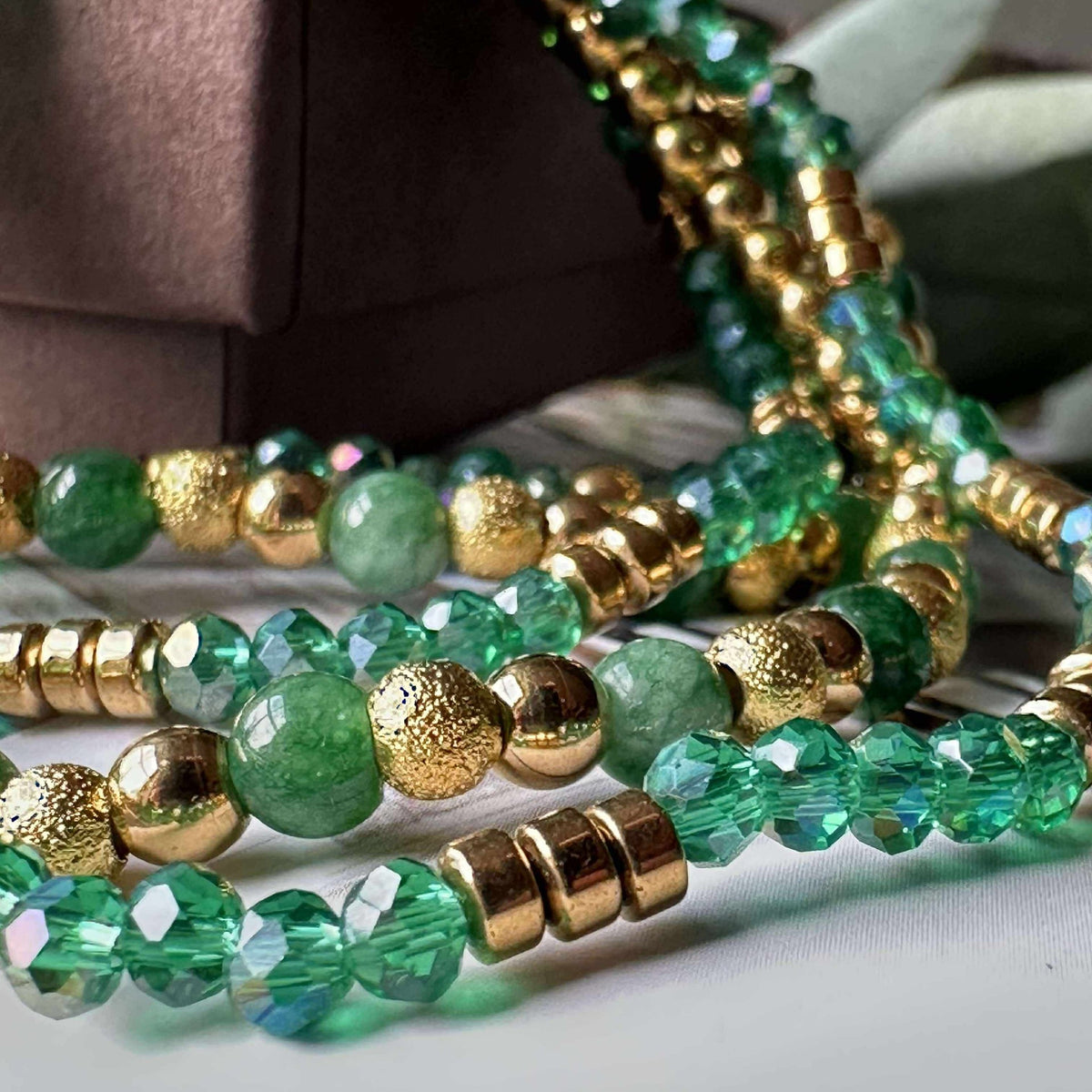 Armband Ofelia Emerald - Set met 5 armbanden