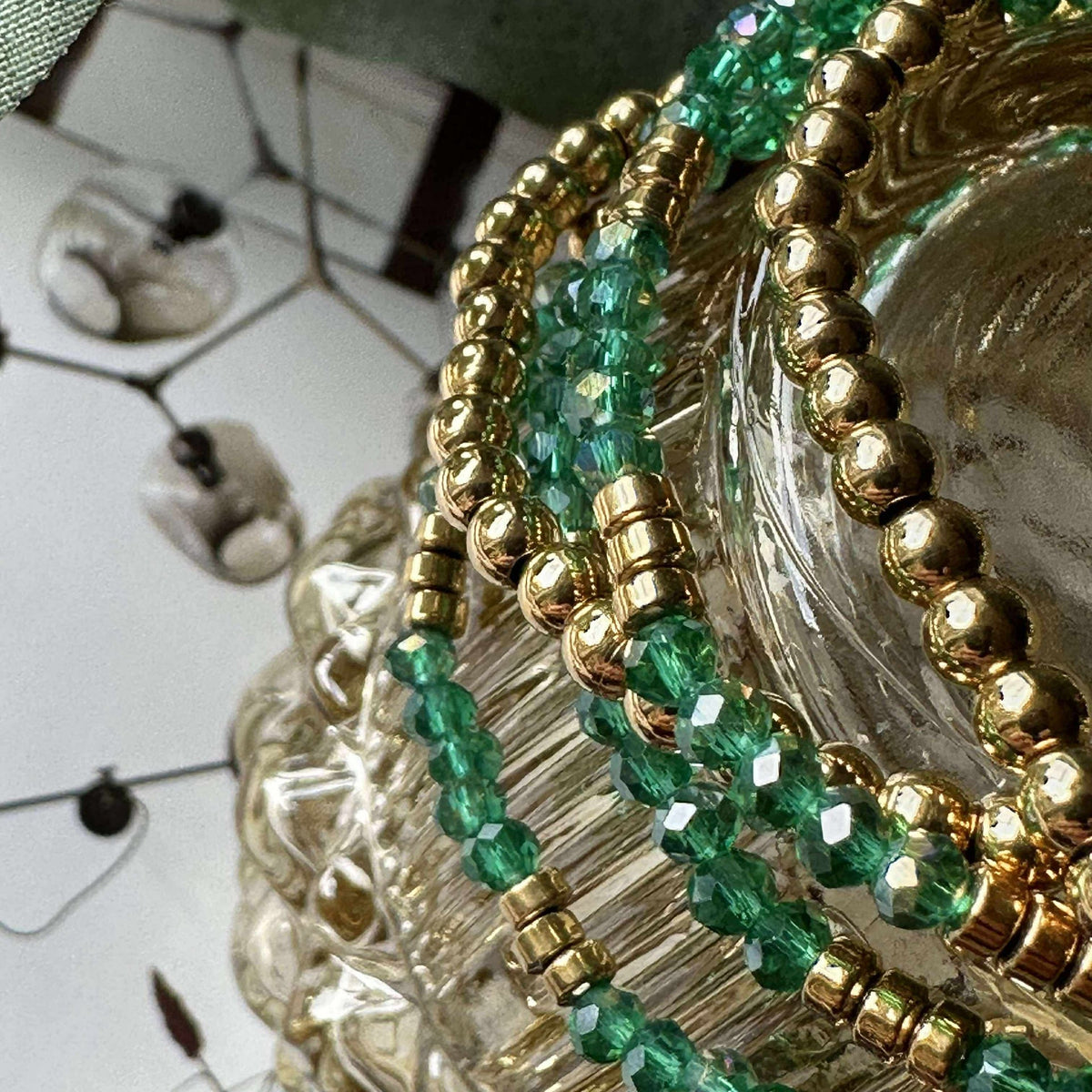 Armband Ofelia Emerald - Set met 5 armbanden