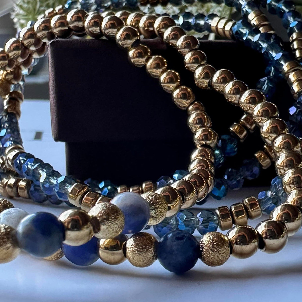 Armband Ofelia Navy - Set met 5 armbanden