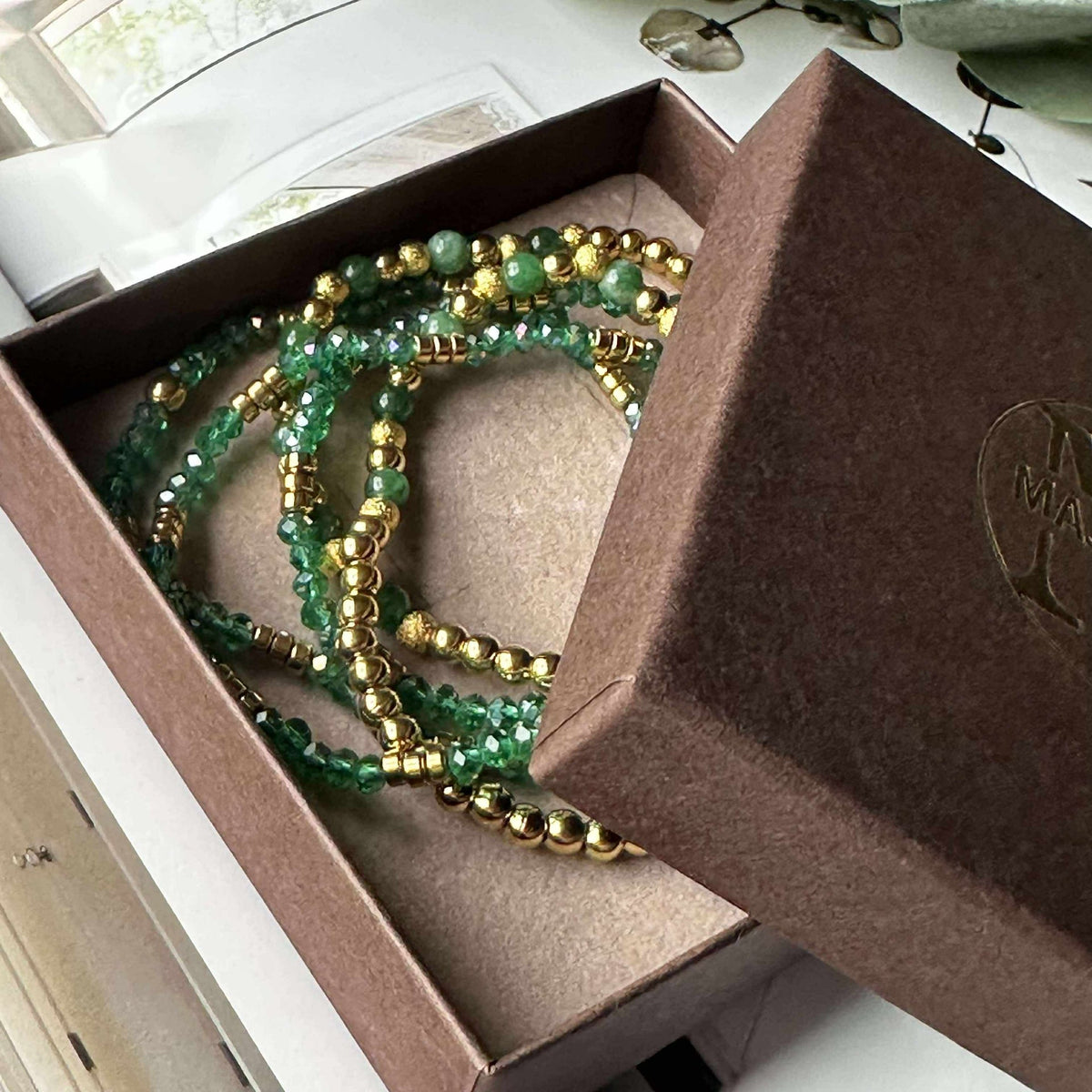 Armband Ofelia Emerald - Set met 5 armbanden