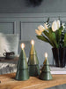 LED Kerstboom 3 stuks m.afstandsbediening Groen