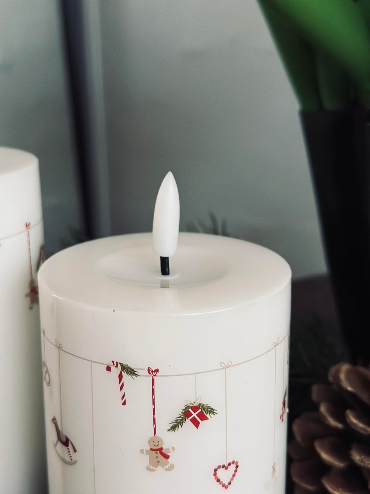 LED Blokkaars TWINKLE CHRISTMAS - Set van 2 st.