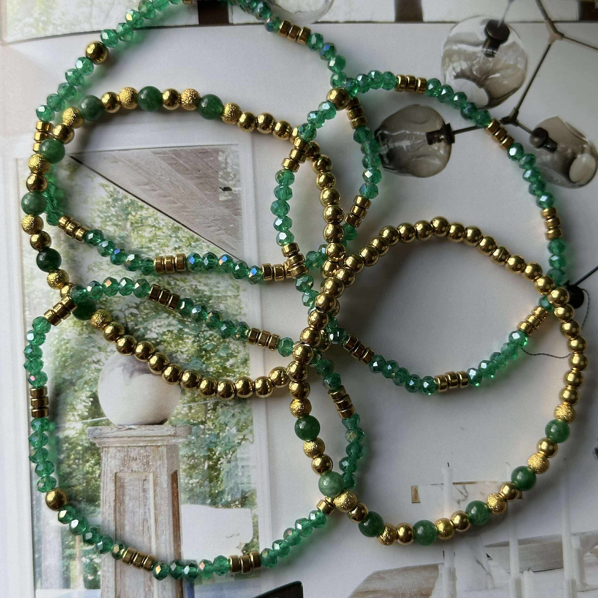 Armband Ofelia Emerald - Set met 5 armbanden