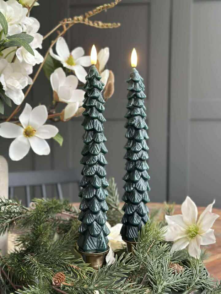 LED Stompkaarsen 2 st - Kerstboom