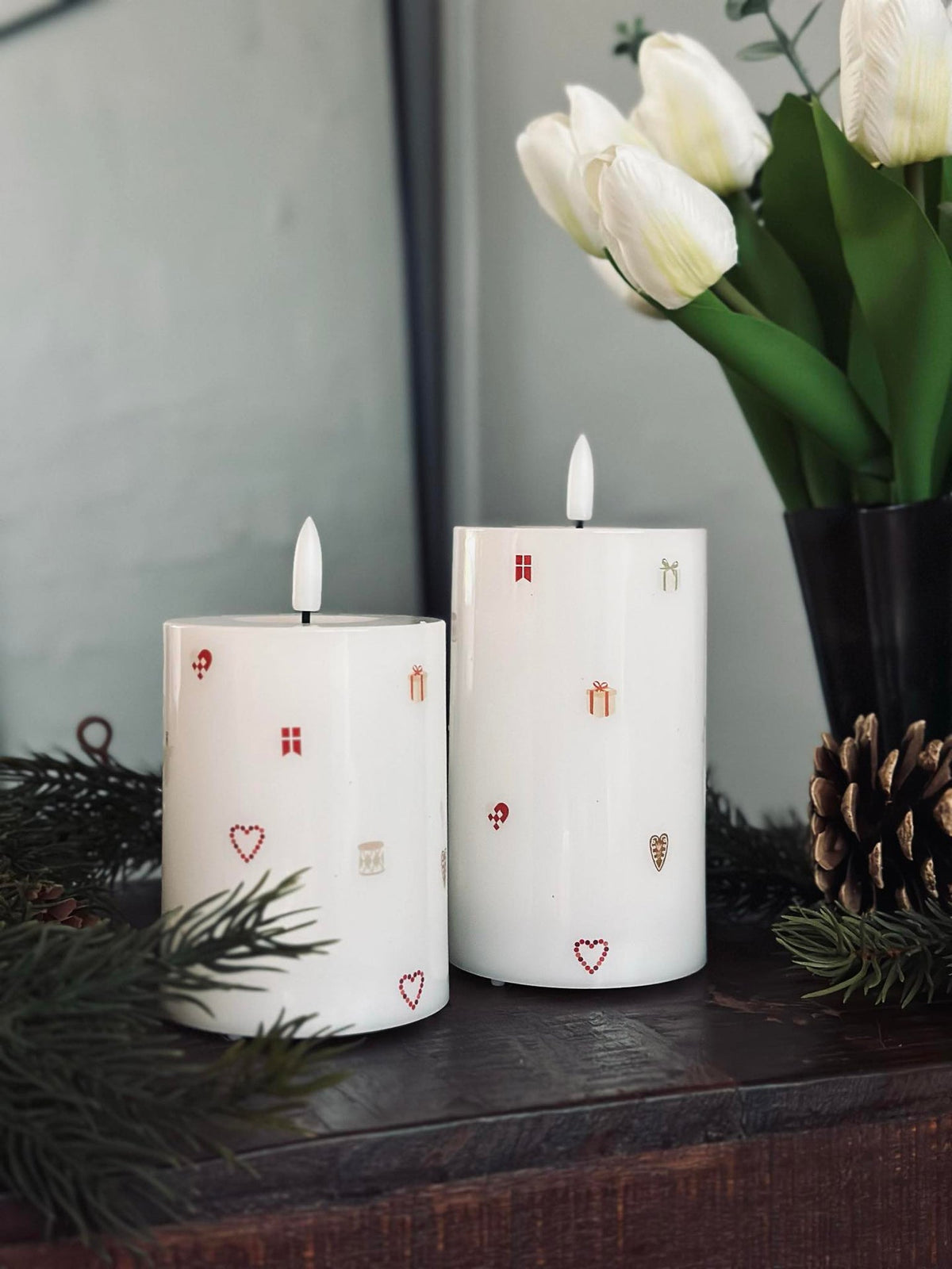 LED Stompkaars TWINKLE CHRISTMAS - Set van 2 stuks