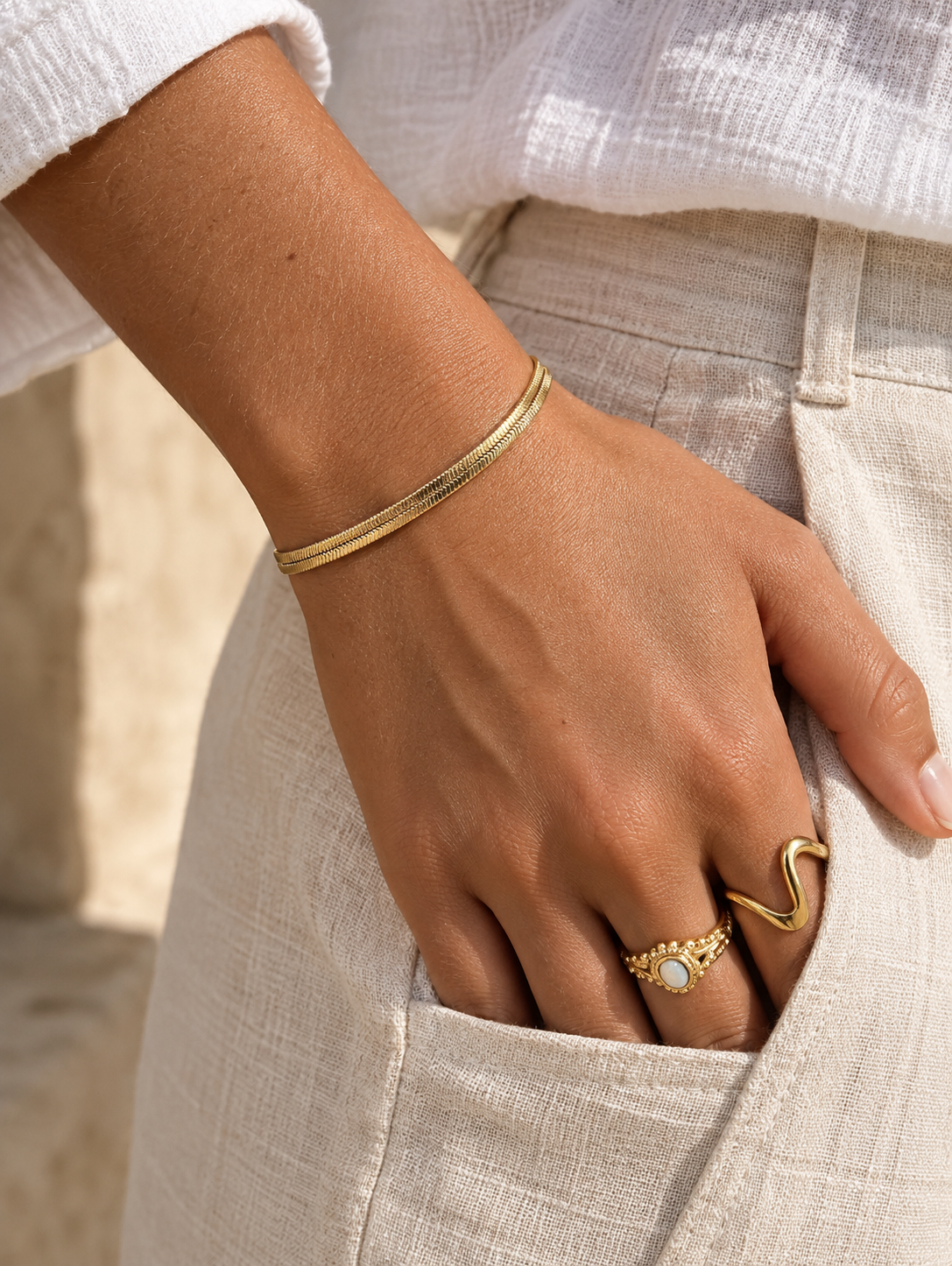 Armband Mira - verguld