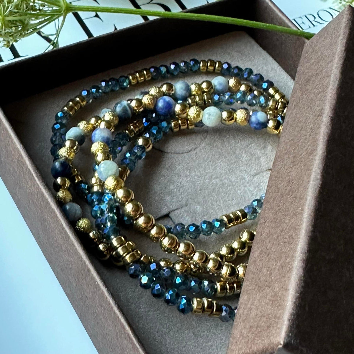 Armband Ofelia Navy - Set met 5 armbanden