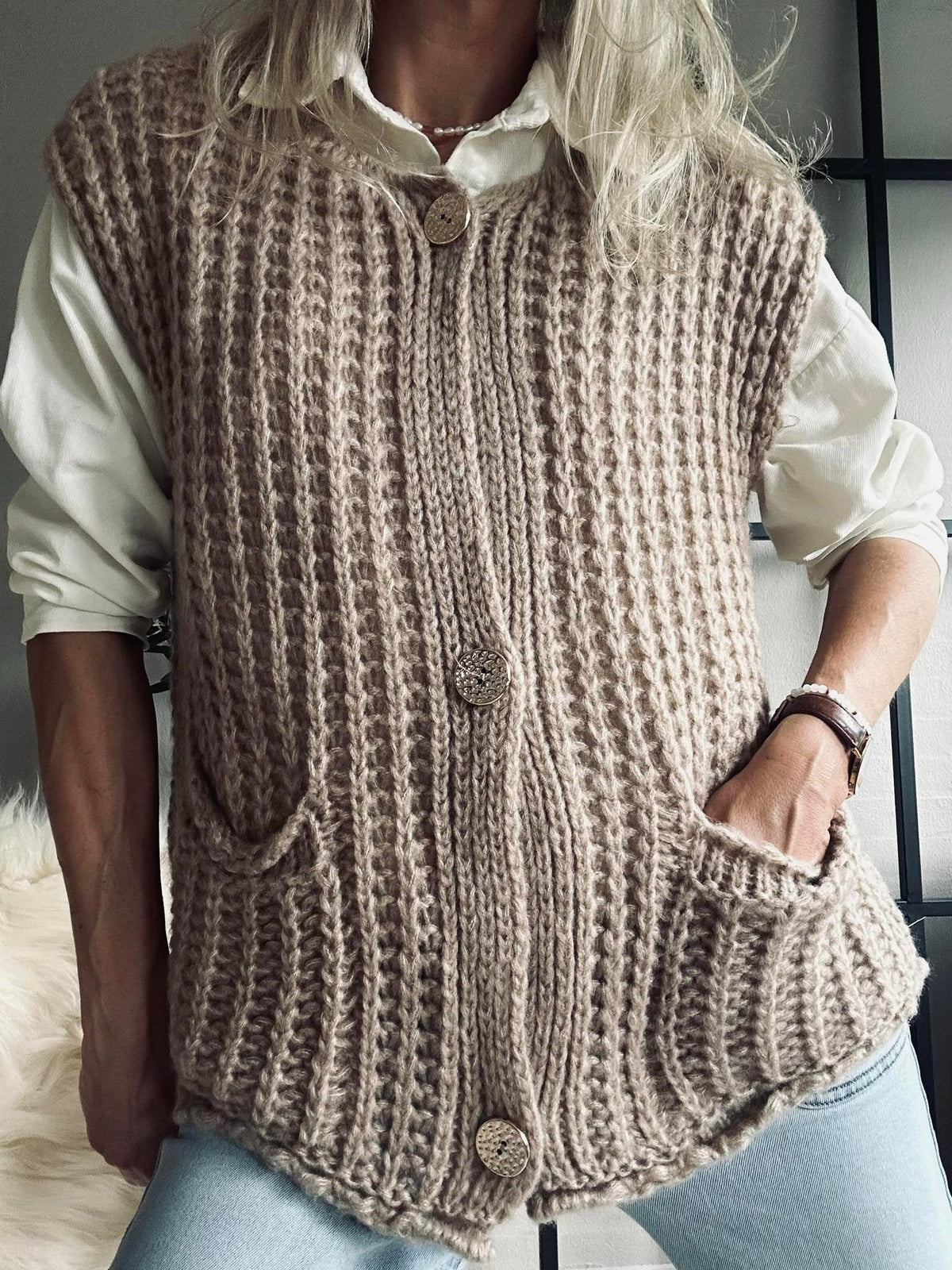 Gilet Ruby beige