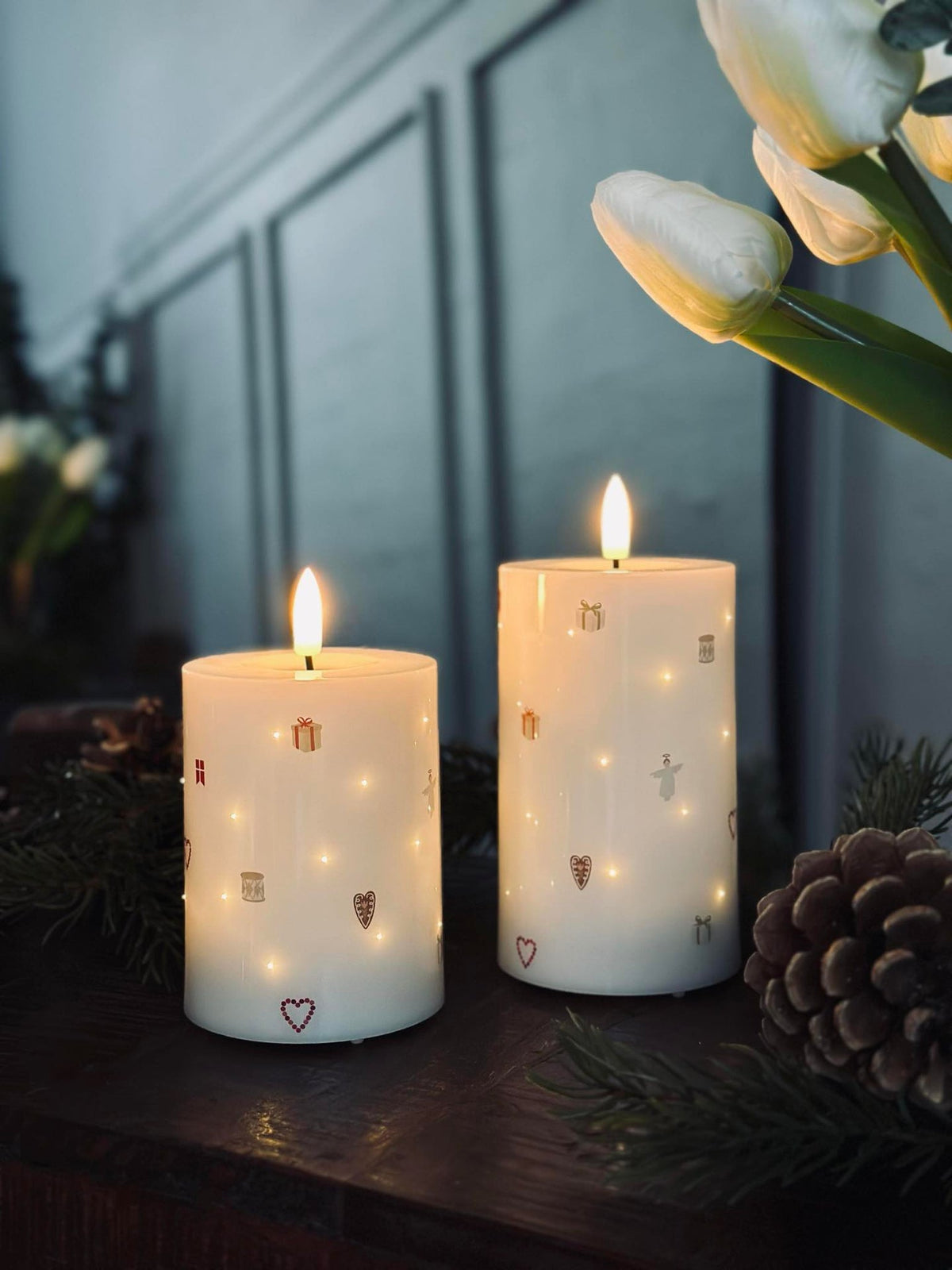LED Stompkaars TWINKLE CHRISTMAS - Set van 2 stuks