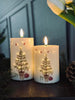 LED Blokkaars TWINKLE CHRISTMAS - Set van 2 stuks