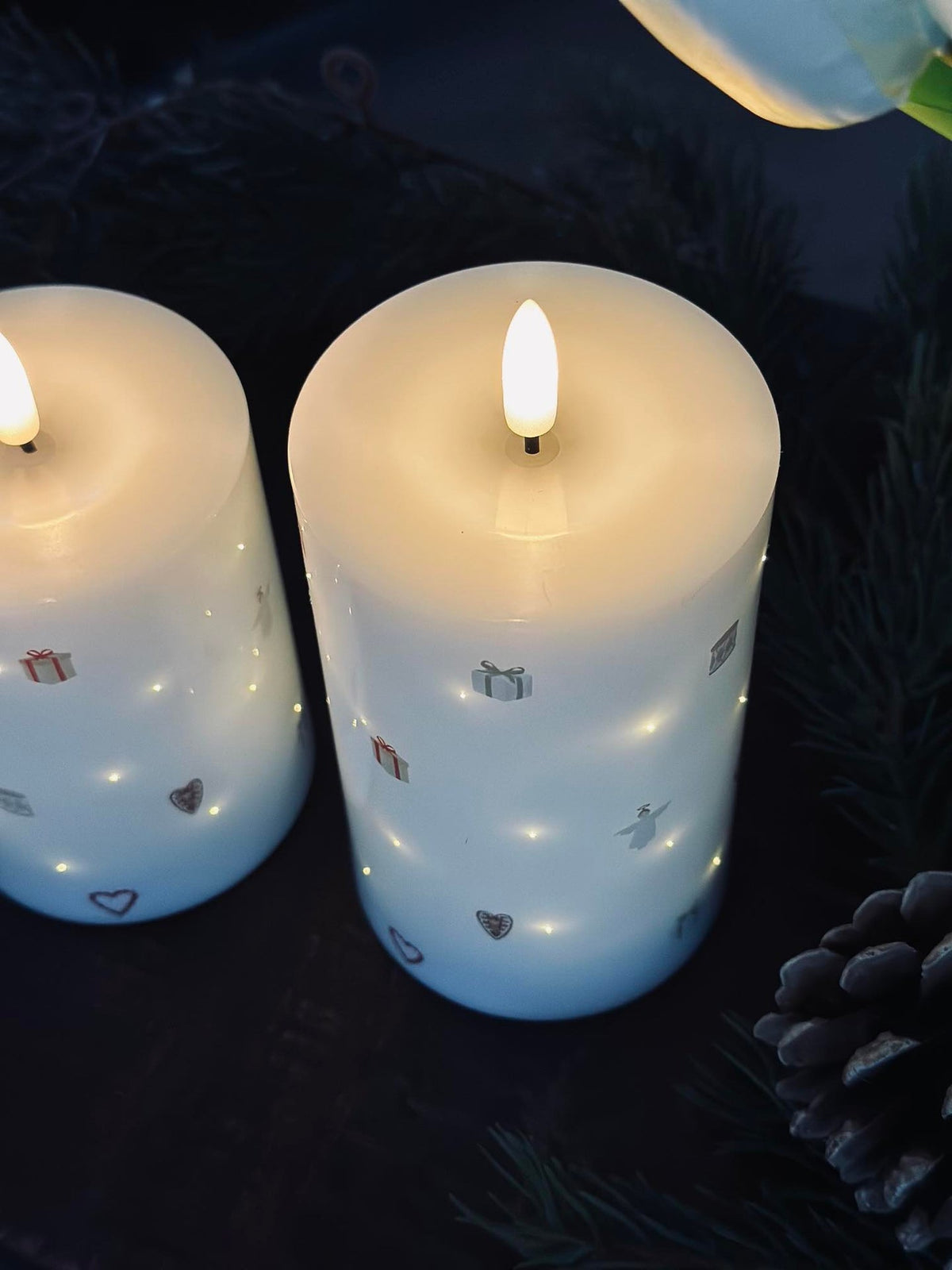 LED Stompkaars TWINKLE CHRISTMAS - Set van 2 stuks