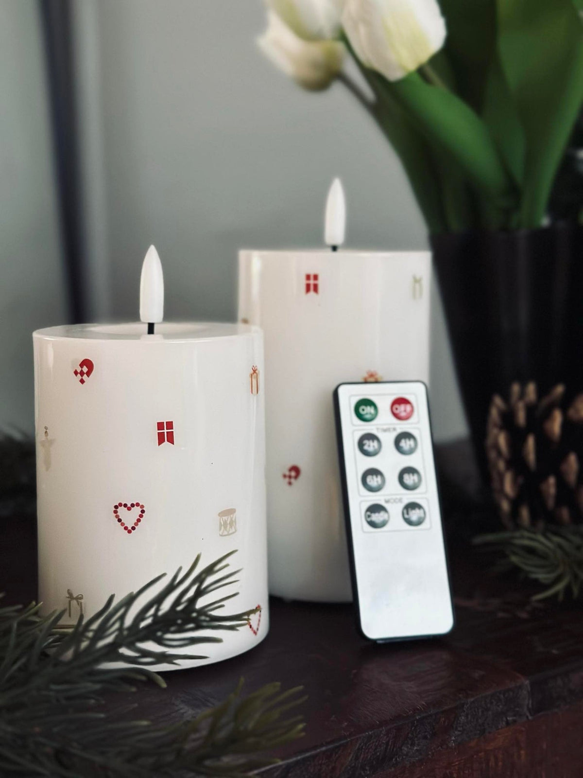 LED Stompkaars TWINKLE CHRISTMAS - Set van 2 stuks
