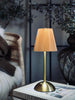 LED tafellamp Plisse´ beige - oplaadbaar