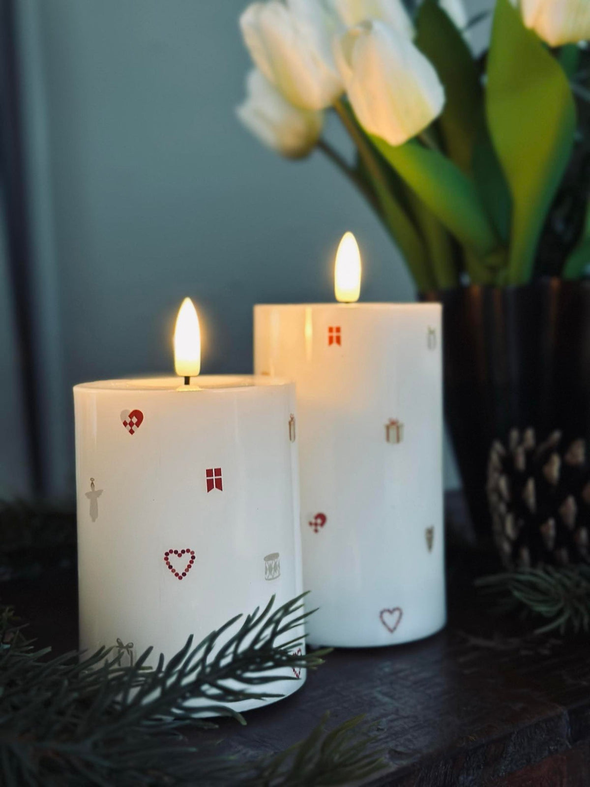 LED Stompkaars TWINKLE CHRISTMAS - Set van 2 stuks
