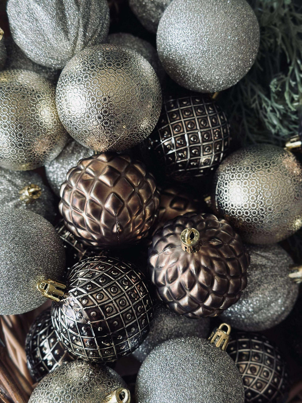 Kerstbal mix box 35 stuks