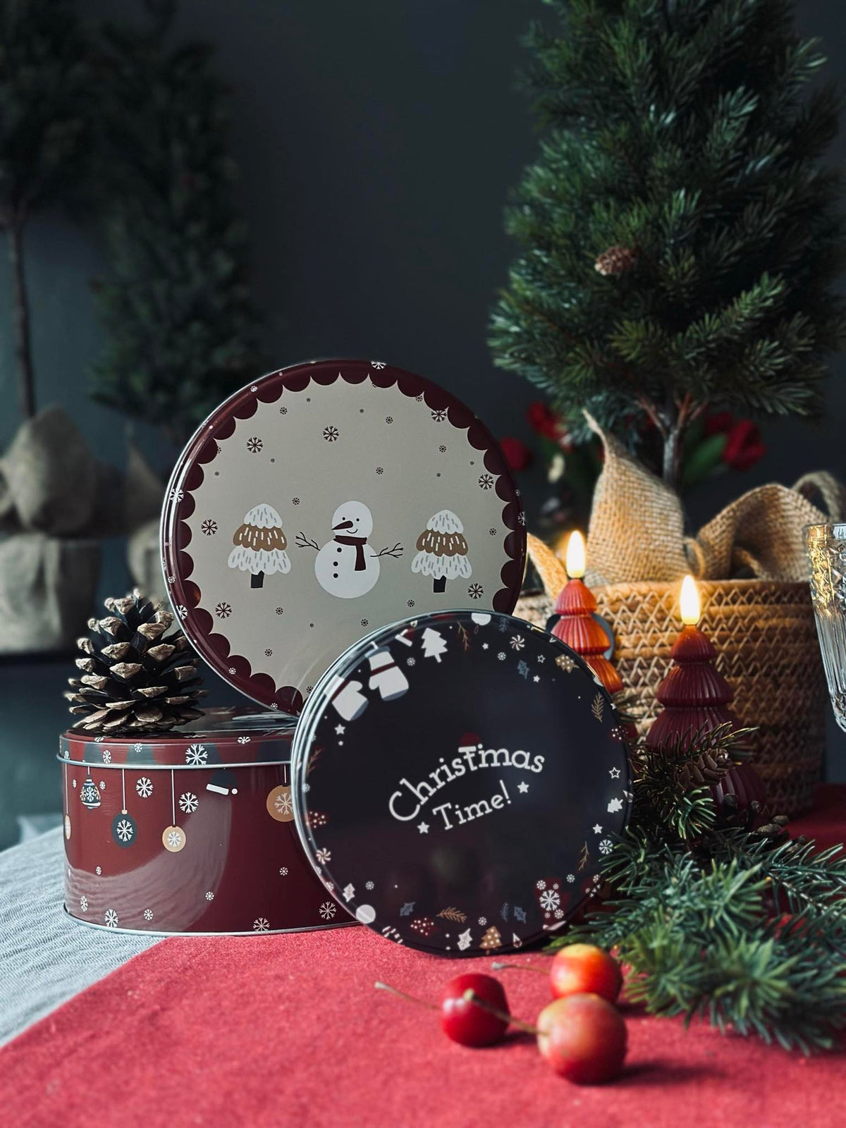 Koektrommels Kerst - Set van 3 st.