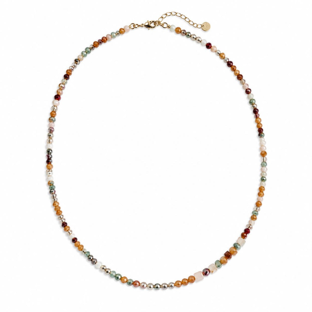 Ketting Sarah - natuurmix kralen