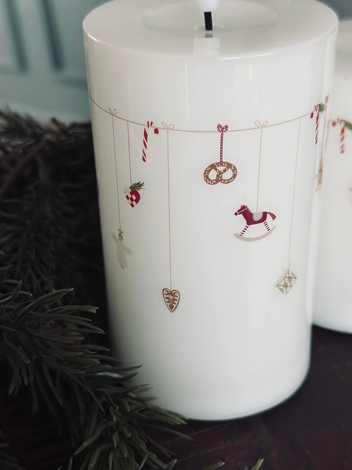 LED Blokkaars TWINKLE CHRISTMAS - Set van 2 st.