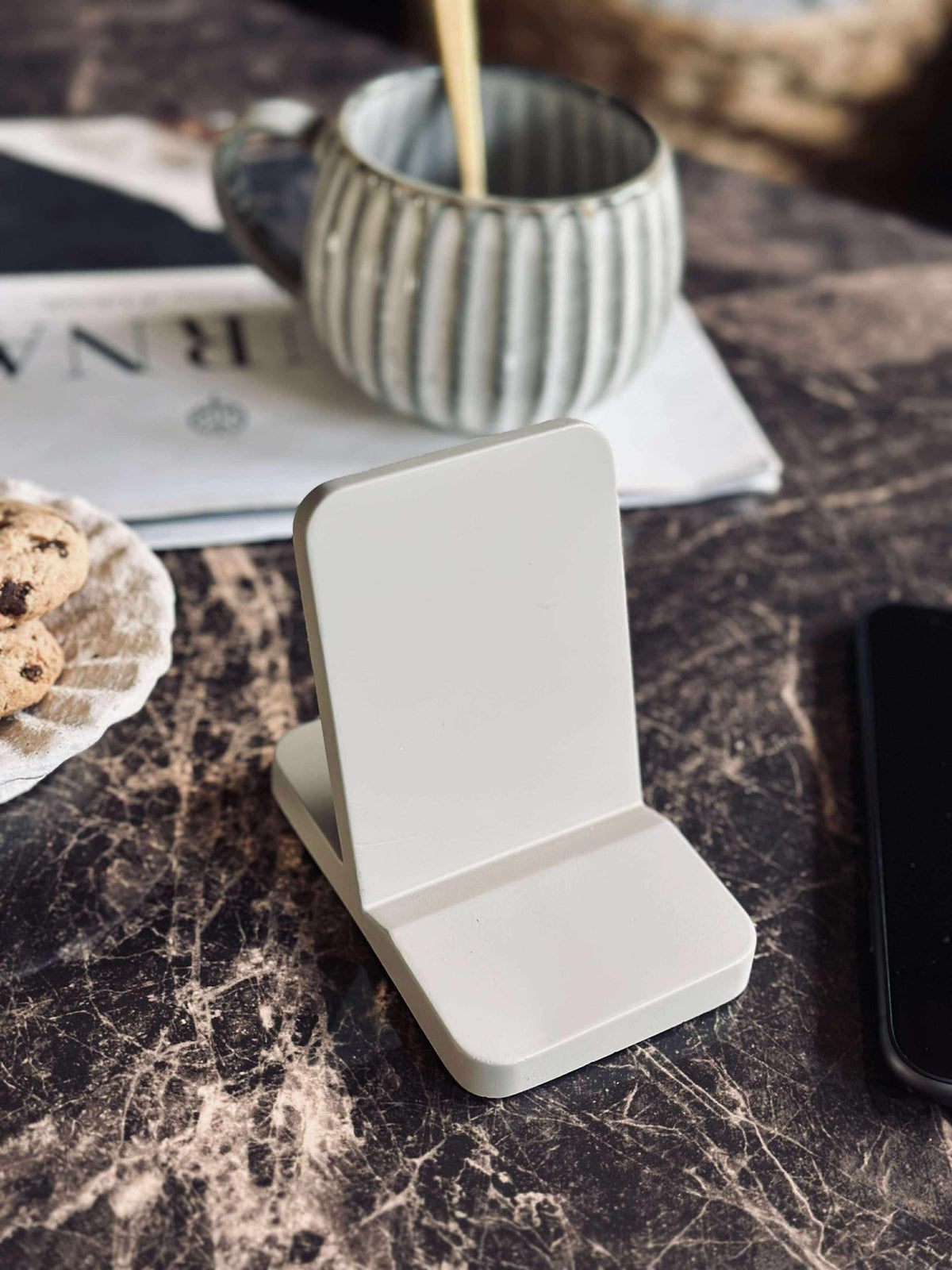 Mobiele Telefoonhouder - Kantoor - Pebble grey