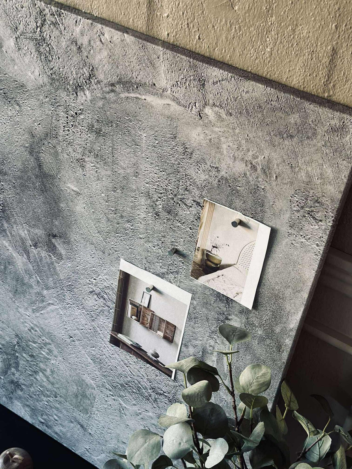Bord magnetisch 60x90 - Betonlook