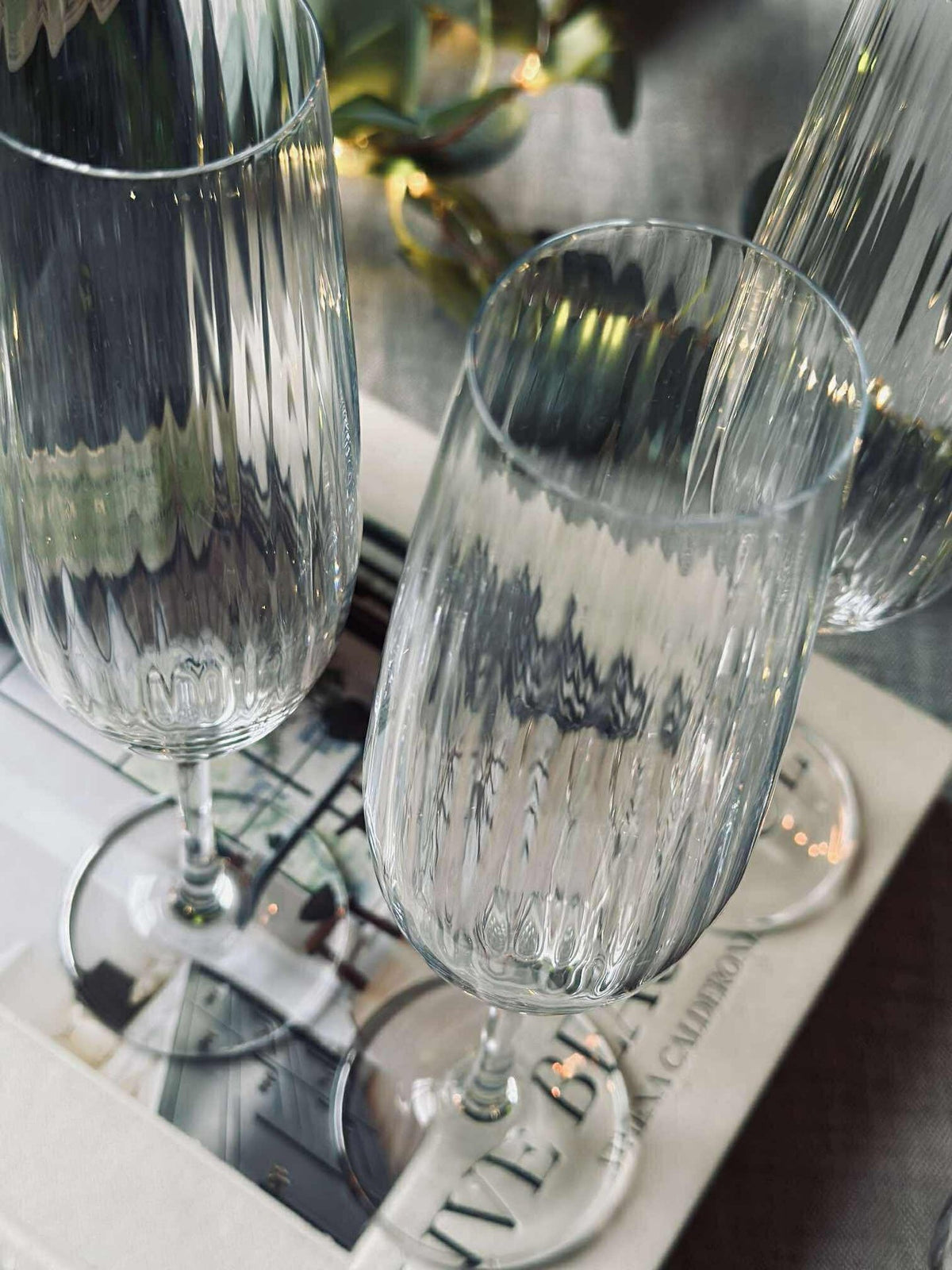 Champagneglazen CRYSTAL - Set van 4 st.