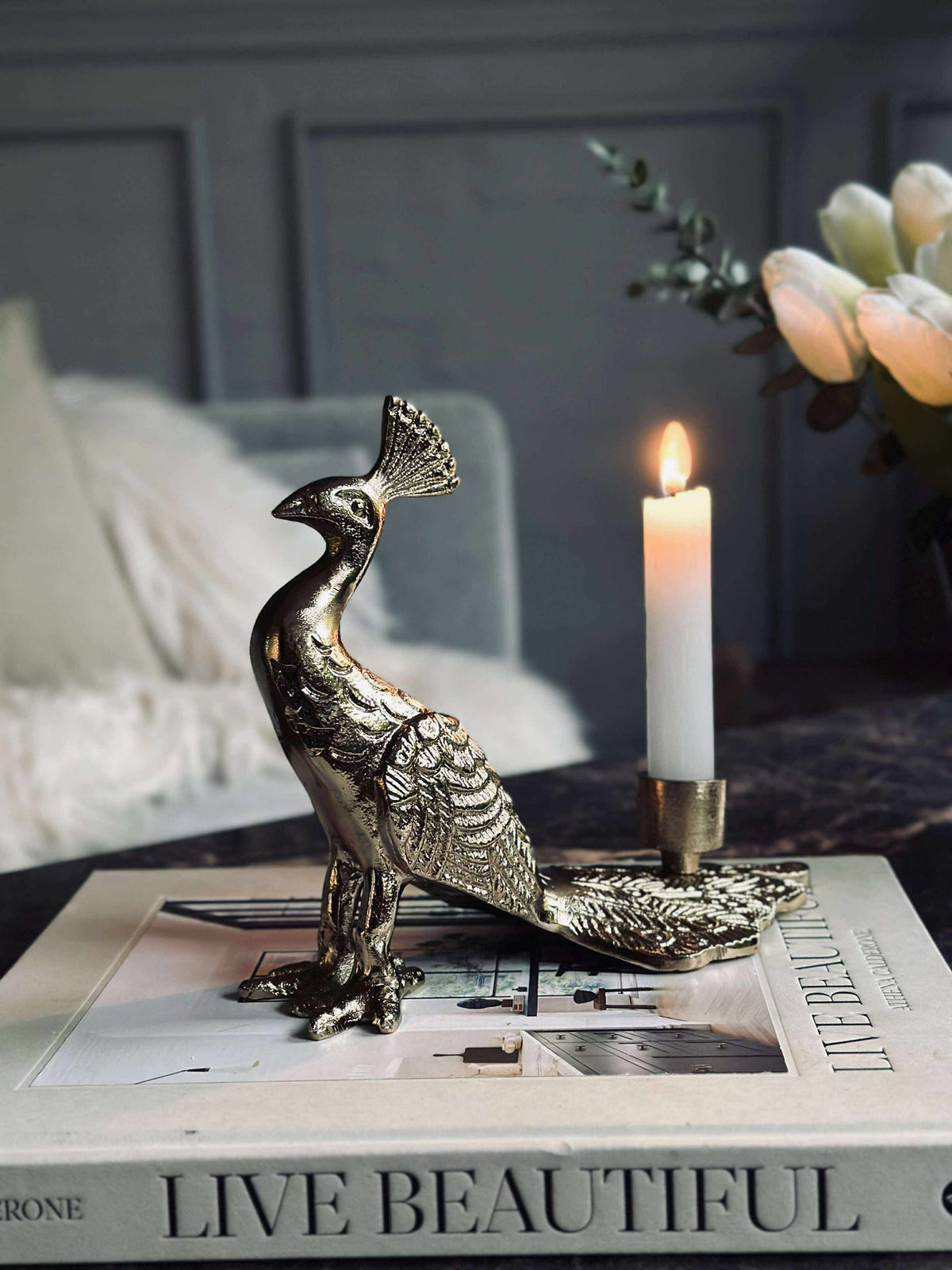 Lichtkaarsenhouder PEACOCK